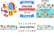 Online Internet Shopping Delivery, a Finance Illustration by TAlex (Thumbnail 1 of 6)