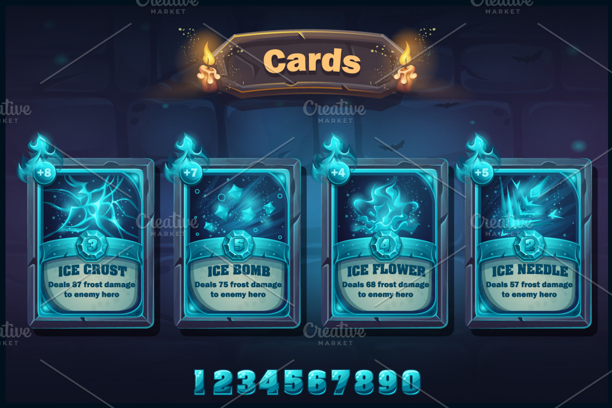 Set spell cards, a Decorative Illustration by Nearbirds