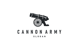 simple military cannon logo design, a Branding & Logo Template by Maylianaw28