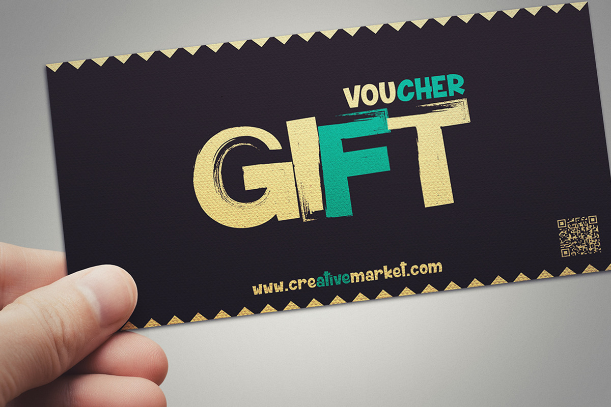 Retro style gift voucher, a Card Template by Tzochko (Photo 1 of 5)