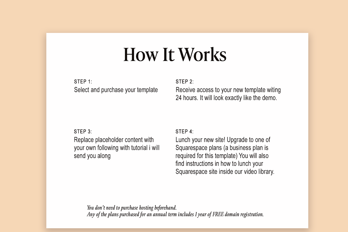 Squarespace 7.1 Template: Boho, a Websites & App Template by Kseniia_Design (Photo 6 of 9)