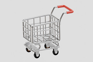 Shopping Cart, an Object 3D Model by fahad121
