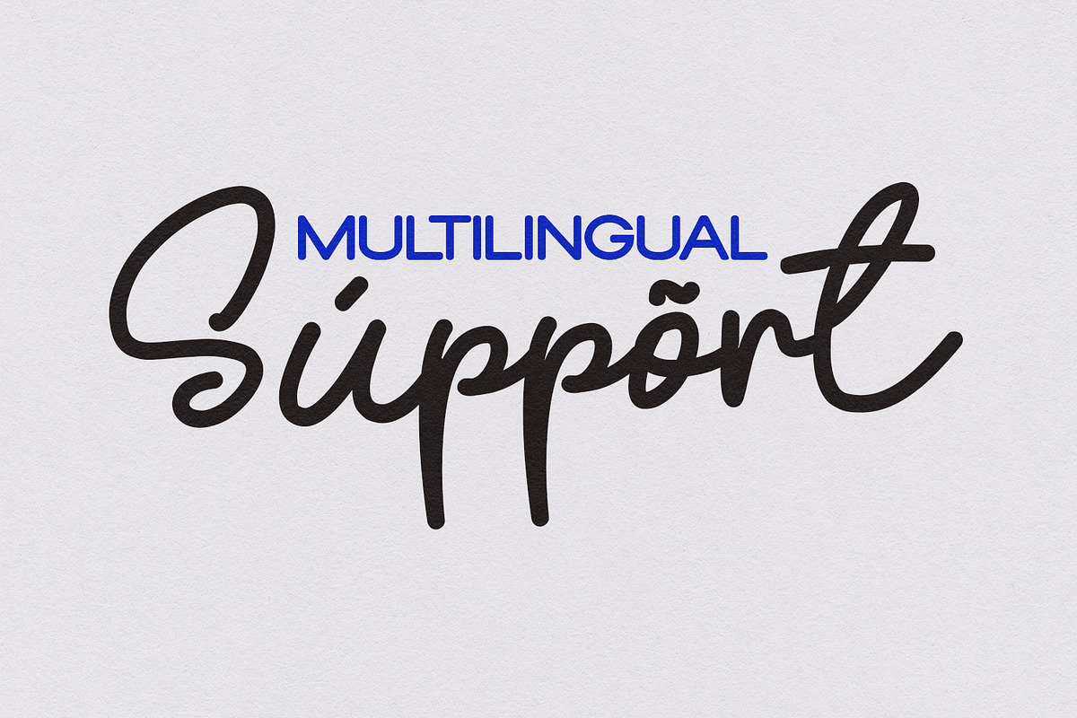 Kathely Font Duo Sans Signature, a Script Font by Maulana Creative (Photo 6 of 7)
