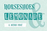 Horseshoes & Lemonade + Bonus Assets, a Serif Font by Lauren Ashpole (Thumbnail 1 of 7)