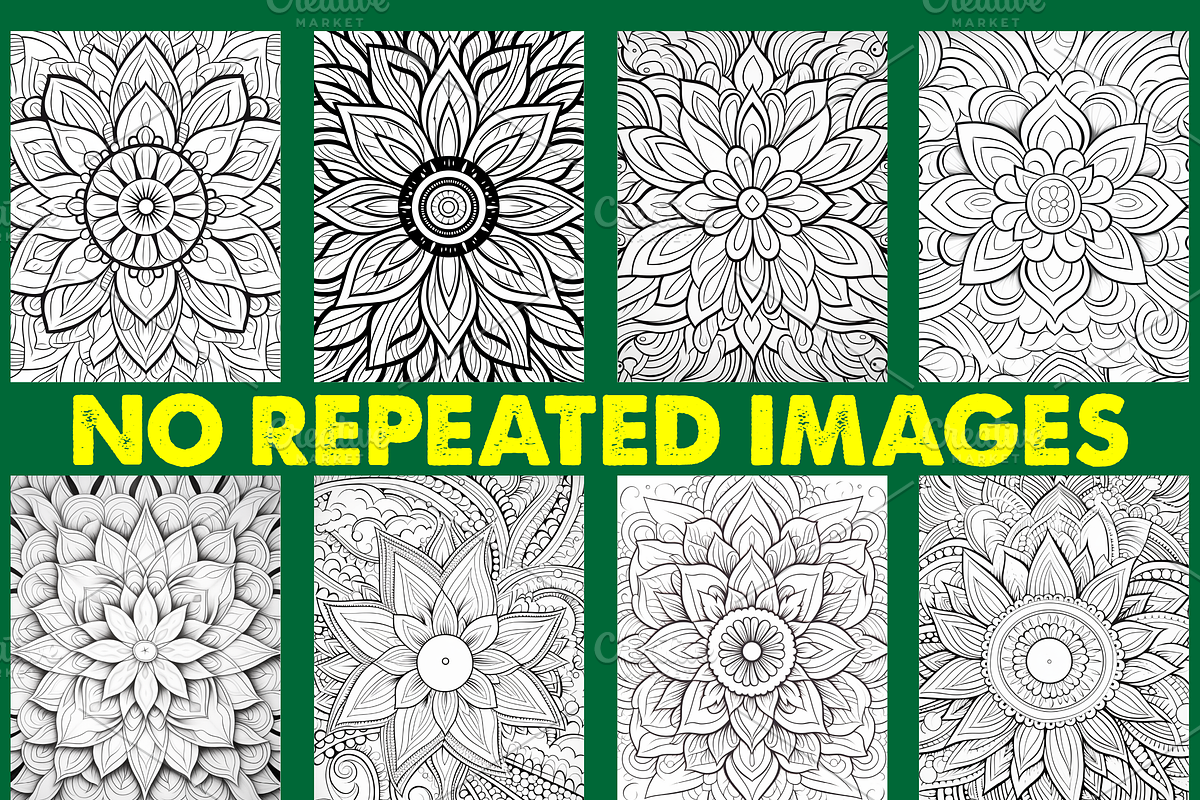 250 Mandala Coloring Pages, a Decorative Illustration by Design Station (Photo 5 of 7)
