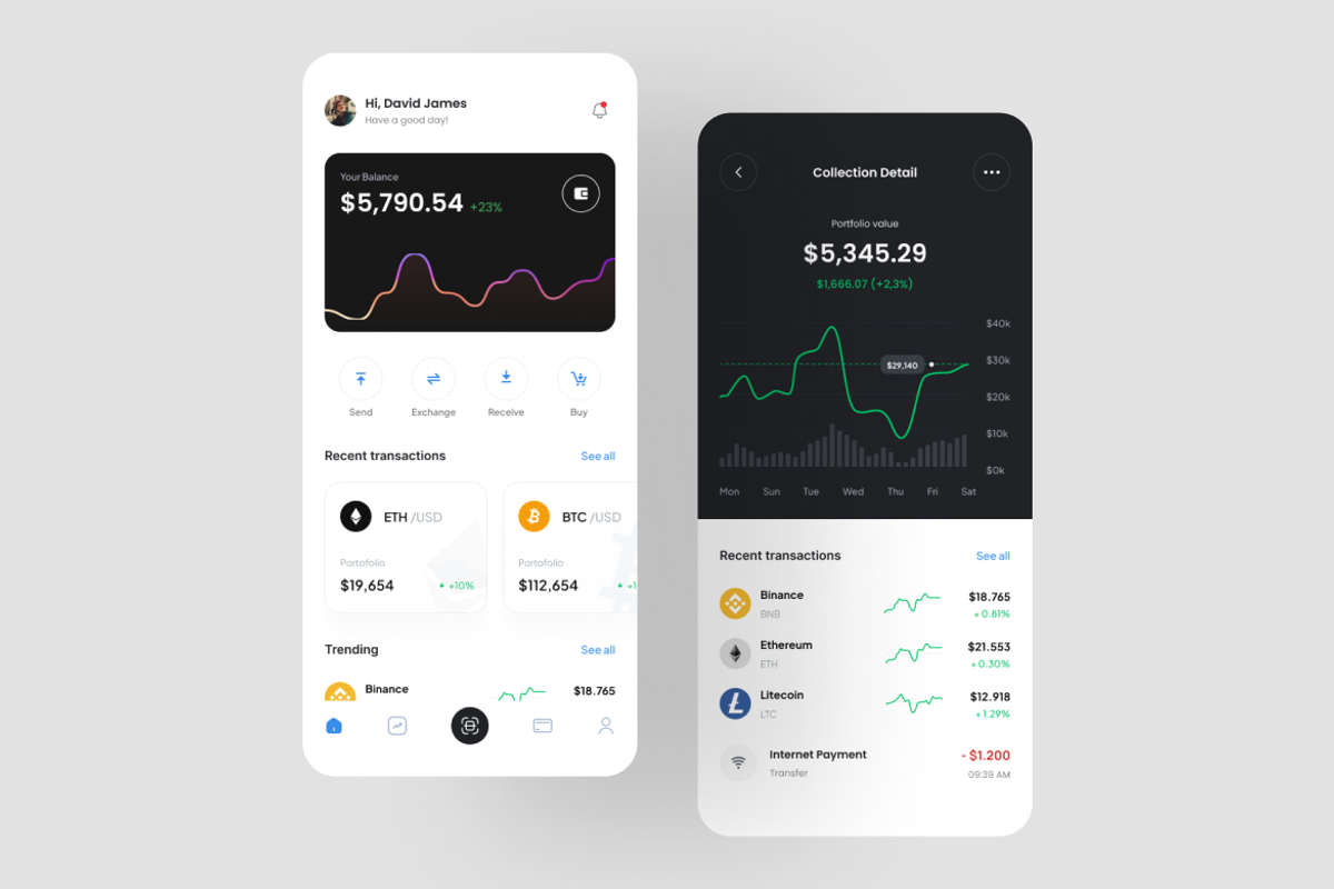 Blockchain - Crypto App UI Kit, an UI Kit Template by iDoodle Studio (Photo 2 of 4)