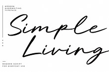 Simple Living Script Font