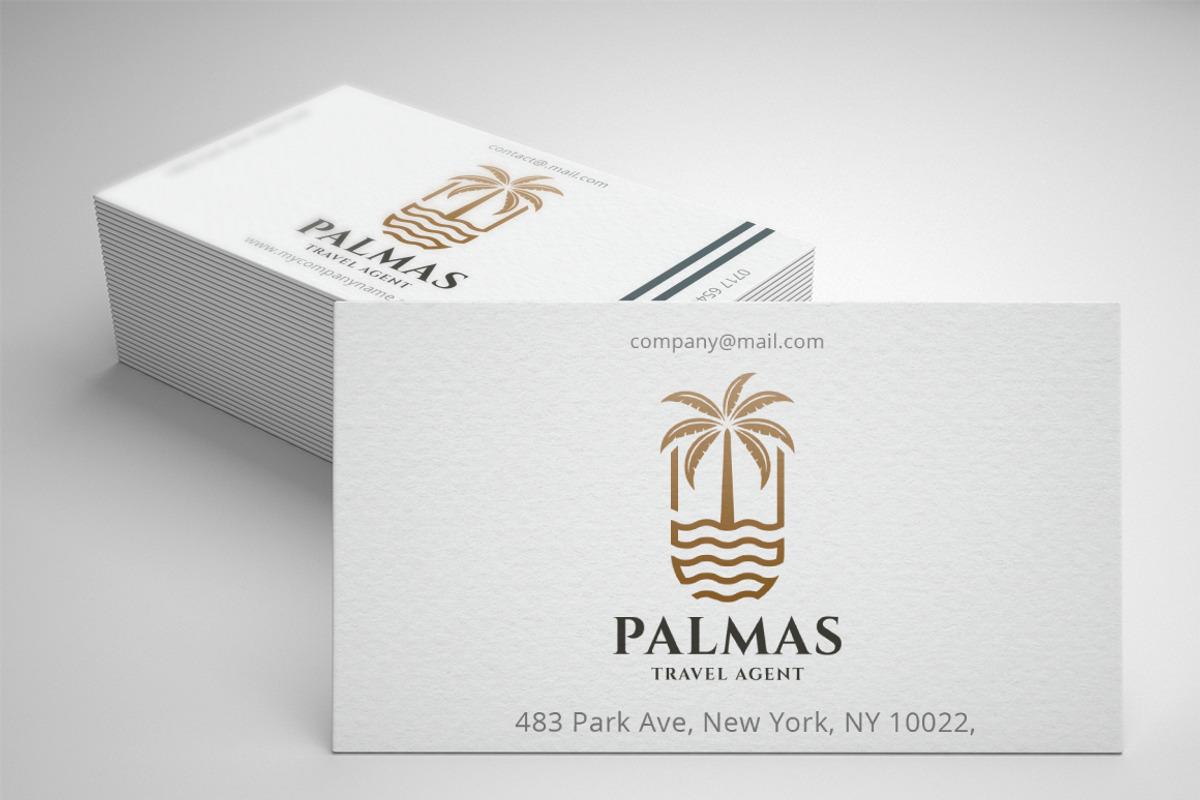Tropical Palm Tree Resort Logo, a Branding & Logo Template by Design_Planet (Photo 2 of 3)