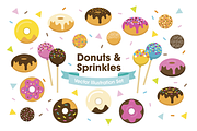 Donuts and Sprinkles of Sweets, an Illustration by Spark Design (Thumbnail 1 of 2)