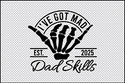 Mad Dad Skills Skeleton Hand SVG, an Object Graphic by BeeCraftR (Thumbnail 4 of 5)