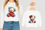 Valentines Teddy Bear Clipart, an Illustration by designcity5 (Thumbnail 3 of 5)