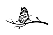 Butterfly Branch SVG Bundle, an Illustration by Creativeshirt (Thumbnail 31 of 31)