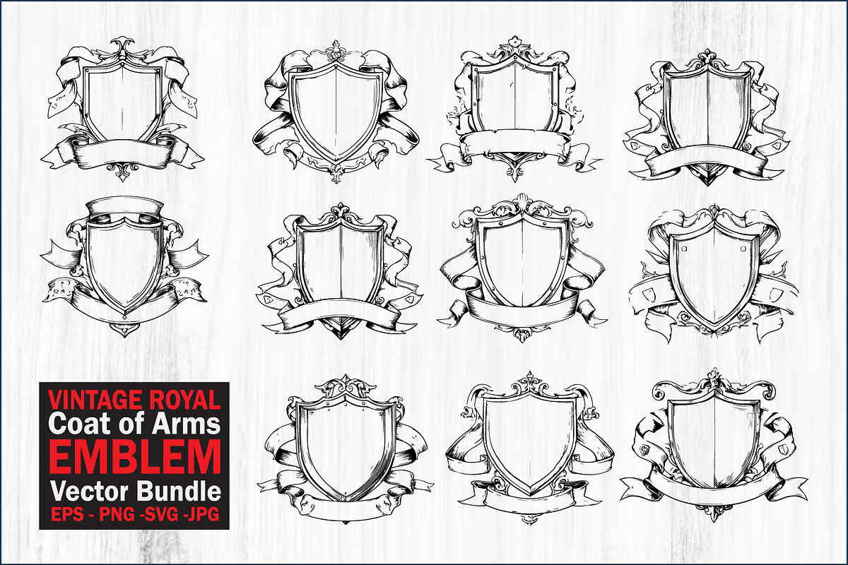 Vintage Royal Coat of Arms Emblem, a Graphic by jahid234 (Photo 1 of 11)