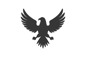 Eagle Icon. Bird Logo On White