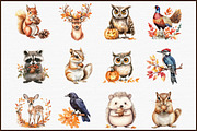 Autumn Forest Animals & Birds PNG, an Illustration by Sublimation Artist (Thumbnail 3 of 6)
