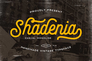 Monoline Script - Shadenia