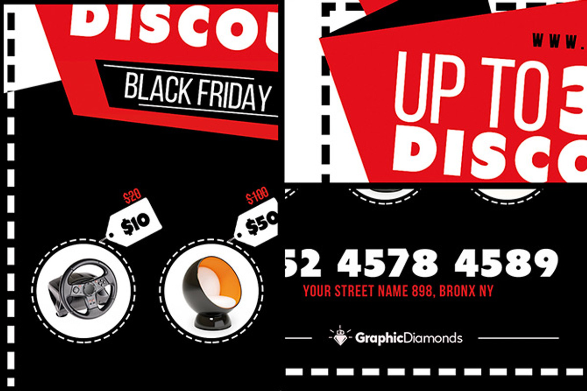 Black Friday Deals Flyer, a Flyer Template by GraphicDiamonds (Photo 3 of 5)
