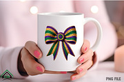 Mardi Gras Crochet Bow PNG, an Illustration by Craft Nest (Thumbnail 4 of 4)