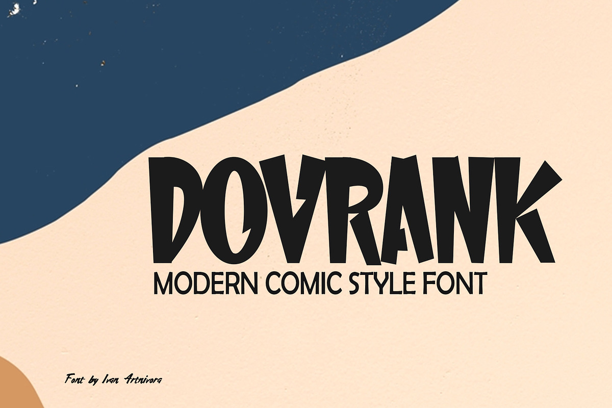 Dovrank - Modern Comic Font, a Symbol Font by ivan_artnivora (Photo 1 of 4)