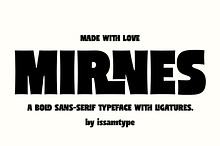 Mirnes – Ligature Sans Serif Font