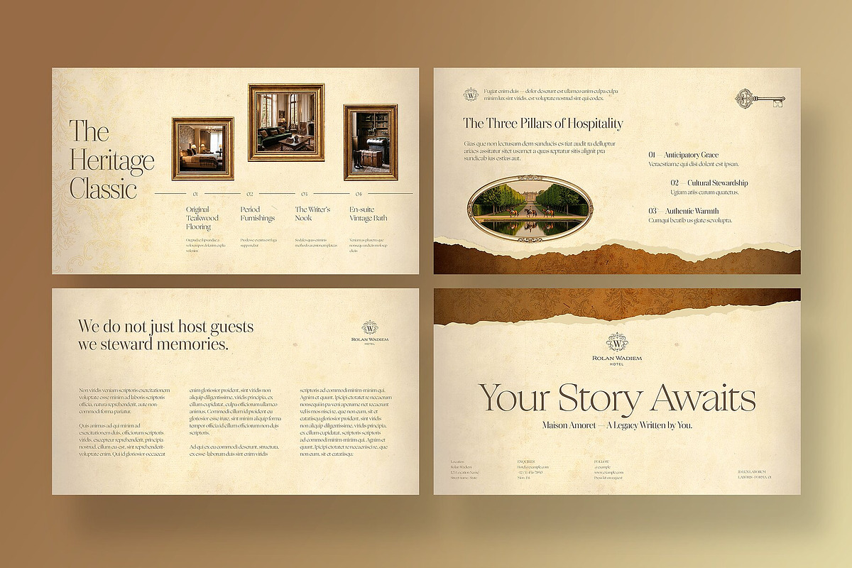 Vintage Presentation Template, a Presentation Template by BrandPacks (Photo 6 of 7)