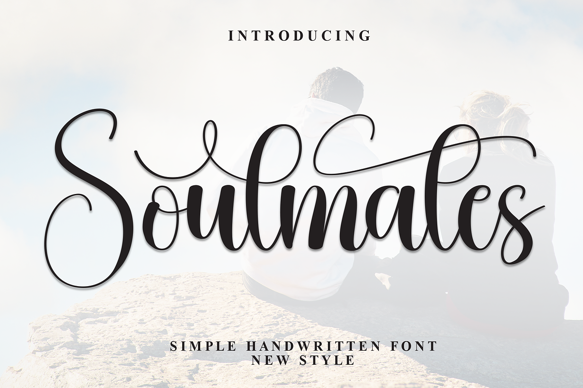 Soulmates | Script Font, a Handwritten Font by Scratchones (Photo 1 of 9)