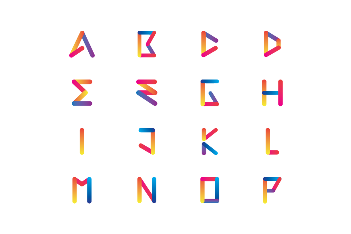 Colorful Vector Alphabet, an Object Graphic by hellothere (Photo 2 of 5)