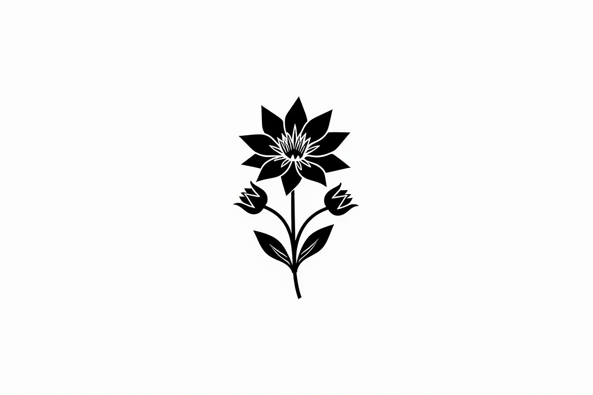 Black Floral Silhouette Set, an Illustration by balal (Photo 9 of 21)