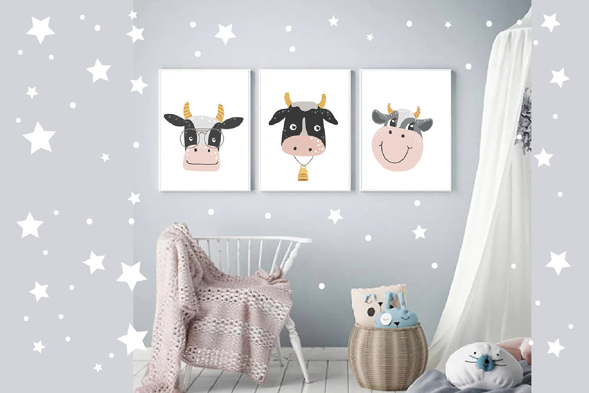 Christmas Cow face svg clipart, an Object Graphic by KupalinaArt (Photo 4 of 6)