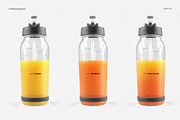 Flip Top Clear Water Bottle Mockup, a Product Mockup by creatsy4 (Thumbnail 9 of 13)