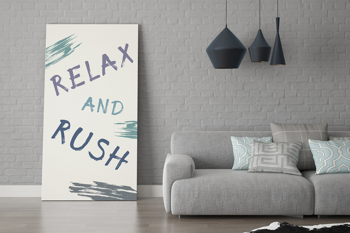 Rush font - brush grunge script font preview 2