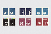 Social Media Stamps, a Templates & Theme by DesignLots (Thumbnail 1 of 2)