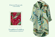Forest Peacock Prints & Patterns, a Pattern Graphic by GND ART STUDIO (Thumbnail 7 of 8)