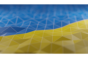 triangle texture ukraine flag colors, a Textures & Material 3D Model by Photo Drive Studio