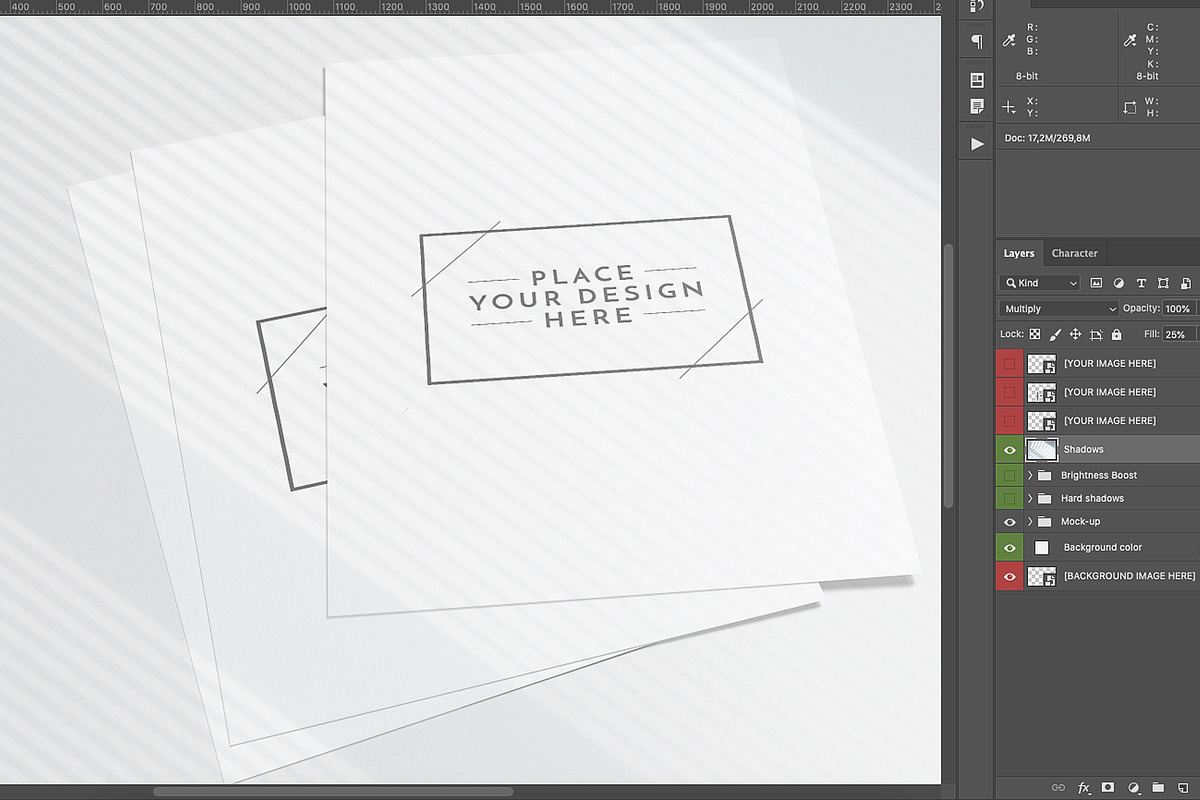 3 poster flyer mock-up, a Print Template by ItemBridge (Photo 2 of 2)