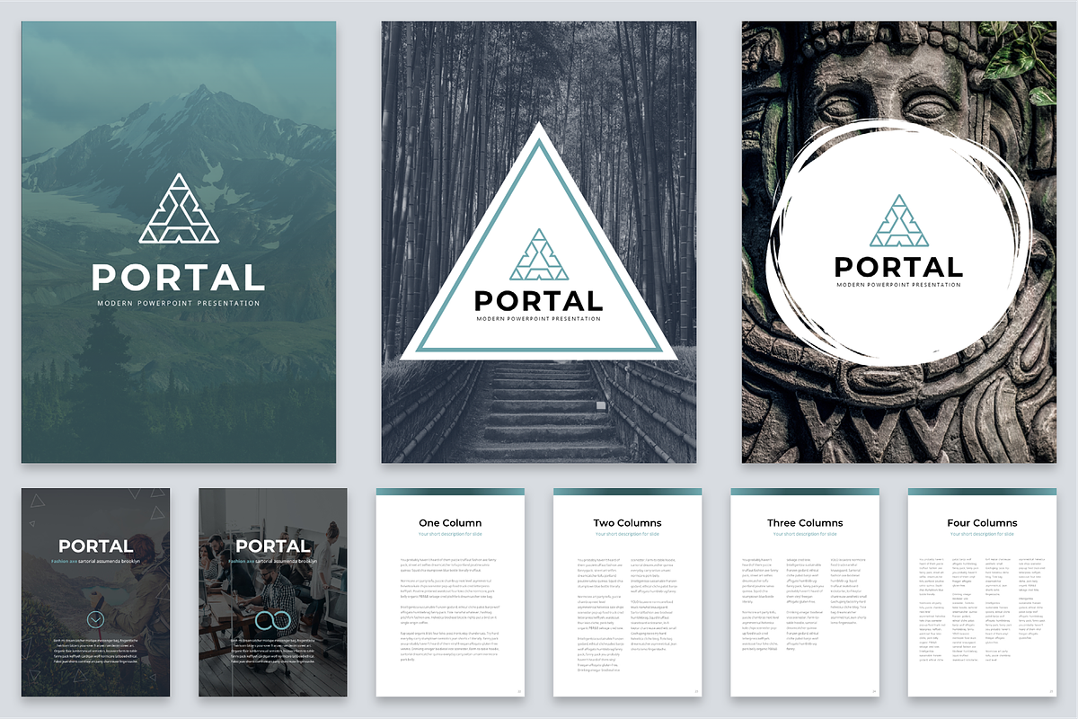 A4 Portal Modern Powerpoint Template, a Presentation Template by Reshapely (Photo 14 of 18)
