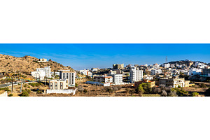 Panoramic urban landscape of Al Bahah city in Saudi Arabia