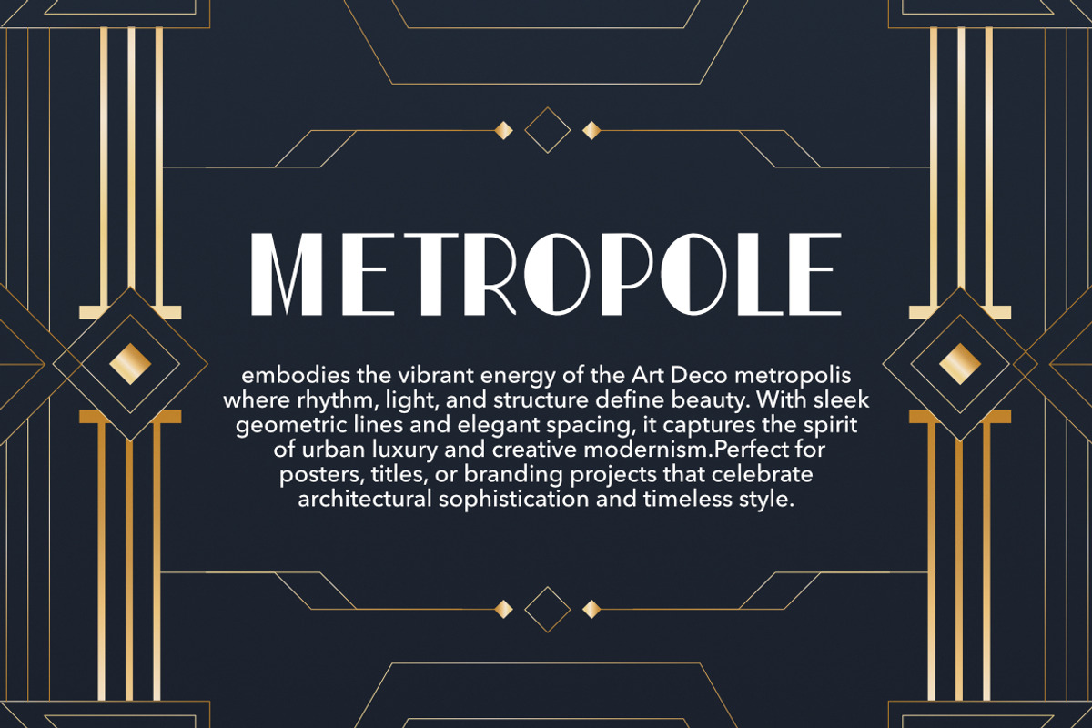 Coler Art Deco Font, a Sans Serif Font by Bayuktx (Photo 4 of 10)