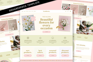 Florist Flower Squarespace Website, a Squarespace Template by Template Twist Shop