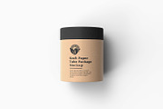 Kraft Cylindrical Tube Package Box, a Packaging Mockup by Ram Studio LLC (Thumbnail 2 of 16)