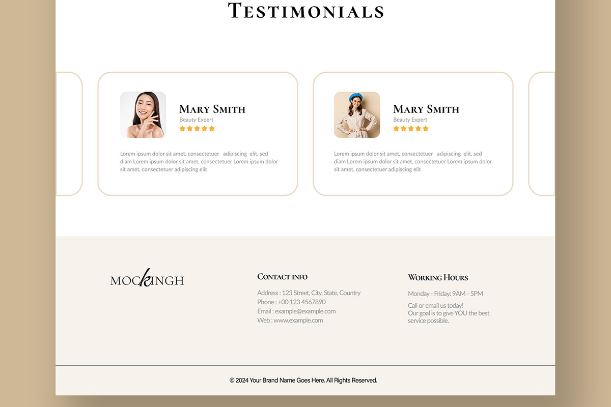 Skincare Landing Page Layout, a Landing Page Template by ContestDesign (Photo 7 of 7)
