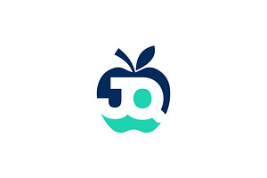 JQ or QJ logo and icon design