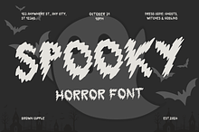 Spooky is a cool Halloween font