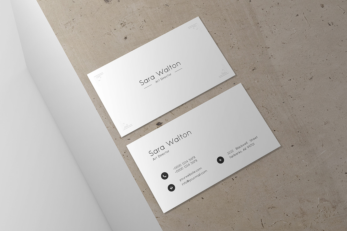 Simple Business Card Template, a Business Card Template by Saman Osama (Photo 2 of 4)