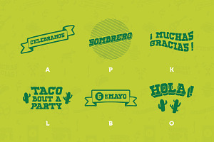 Taco Bout A Party Dingbats