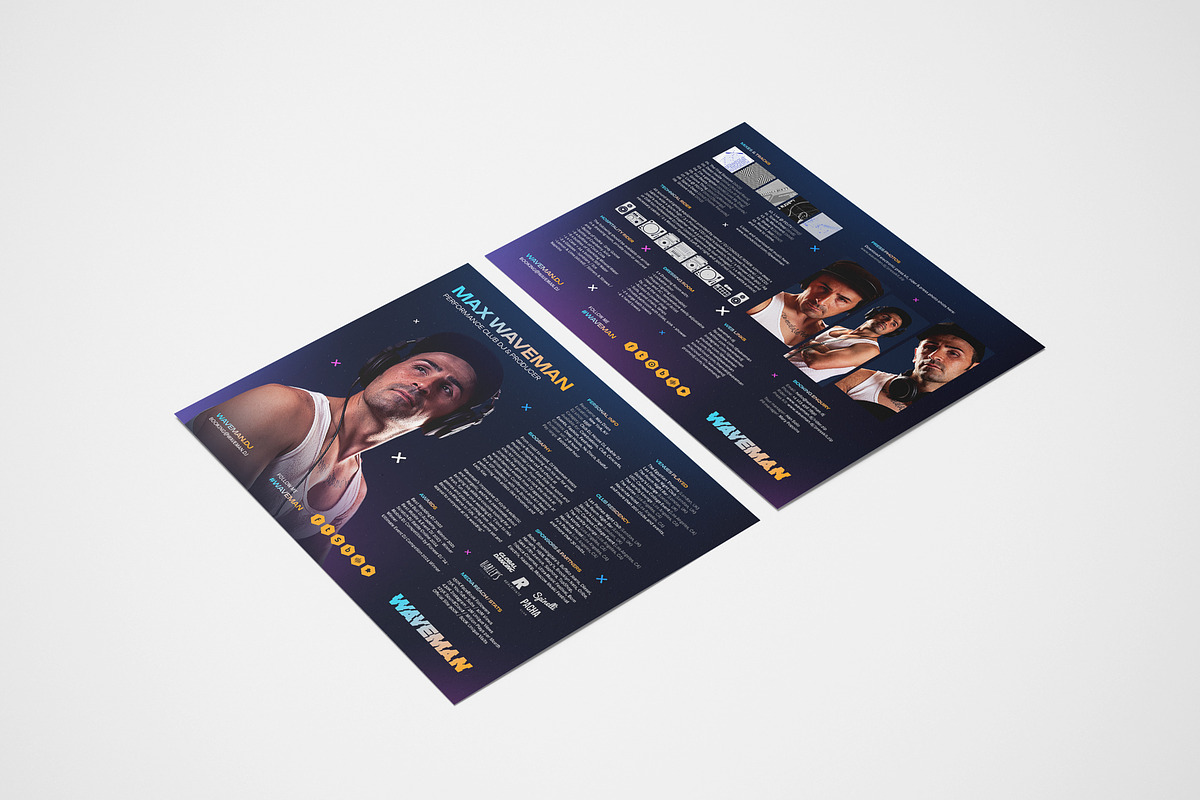 DJ Press Kit & Resume Template, a Resume Template by vinyljunkie (Photo 3 of 4)