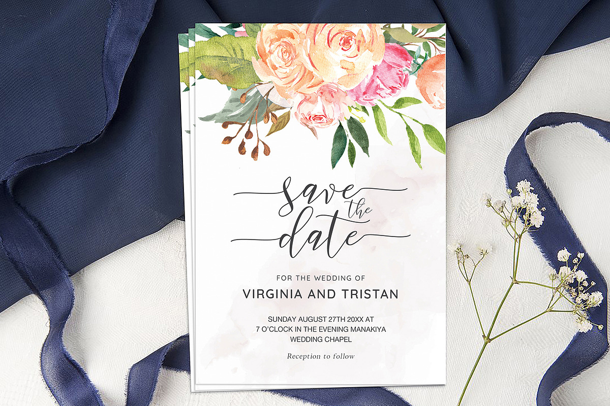 Save the Date Template, an Invitation Template by ShineOnWedding (Photo 4 of 13)