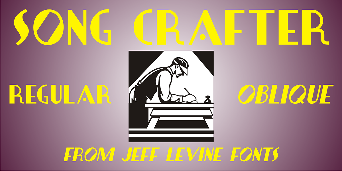 Song Crafter JNL, a Font by Jeff Levine Fonts