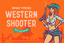 Western Shooter font with bonus