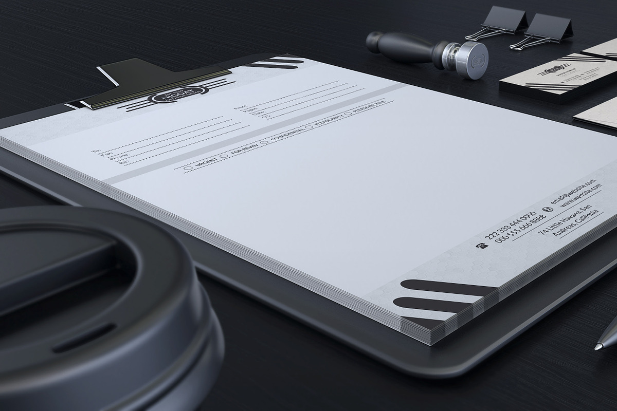 Black Branding Identity, a Product Mockup by TheFeture (Photo 4 of 10)